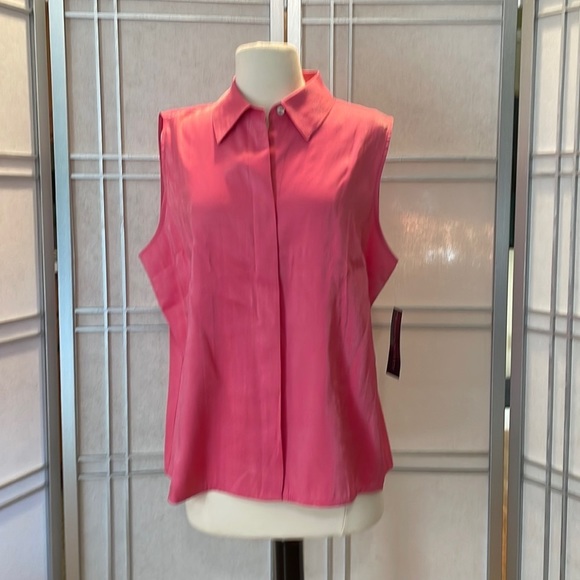 Karen Scott Tops - *NWT Karen Scott Pink Sleeveless Blouse Size L